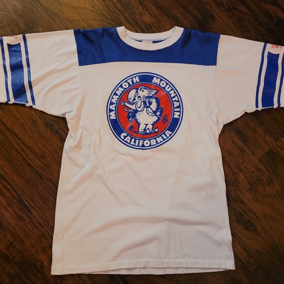 Vintage Mammoth Mountain CA Jersey tshirt single stitch - Picture 1 of 4